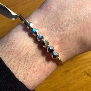 Luca & Danni Gold Bracelet with Silver Beads